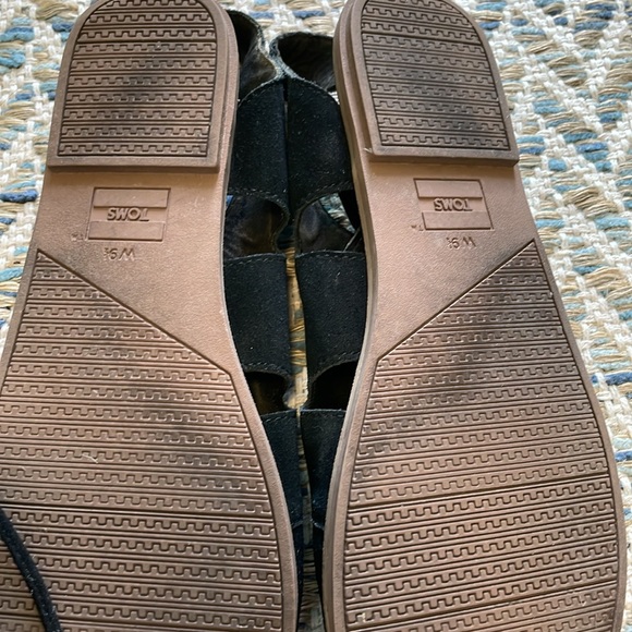 Toms black suede lace up sandal - Picture 5 of 5